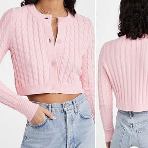 Cropped Cable Cardigan 525 America